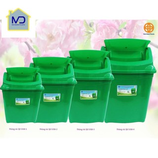 Thùng đựng rác lật nắp các cỡ nhựa VIETNHAT chất lượng tốt