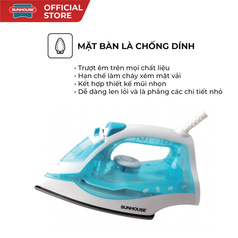 Bàn là hơi nước SUNHOUSE SHD2065