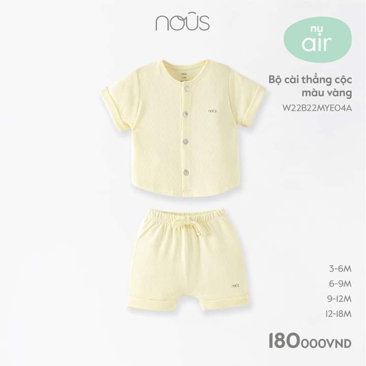 Bộ Ba Lỗ Nous đủ màu Nu Petit, Nu Doux, Nu Air - Bipbipstore - Nous Bình Dương