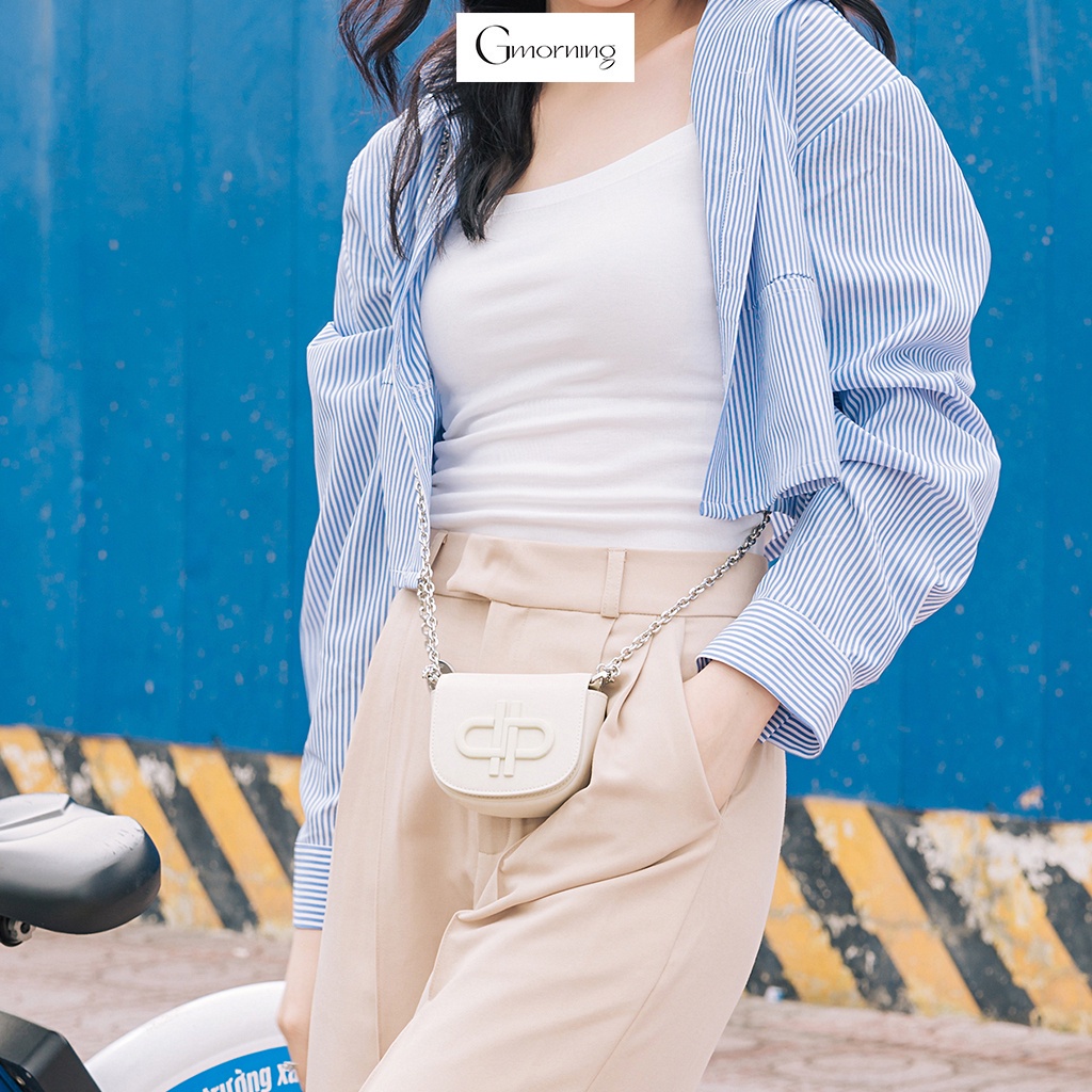 Áo sơ mi phom lửng YA14 thời trang Gmorning
