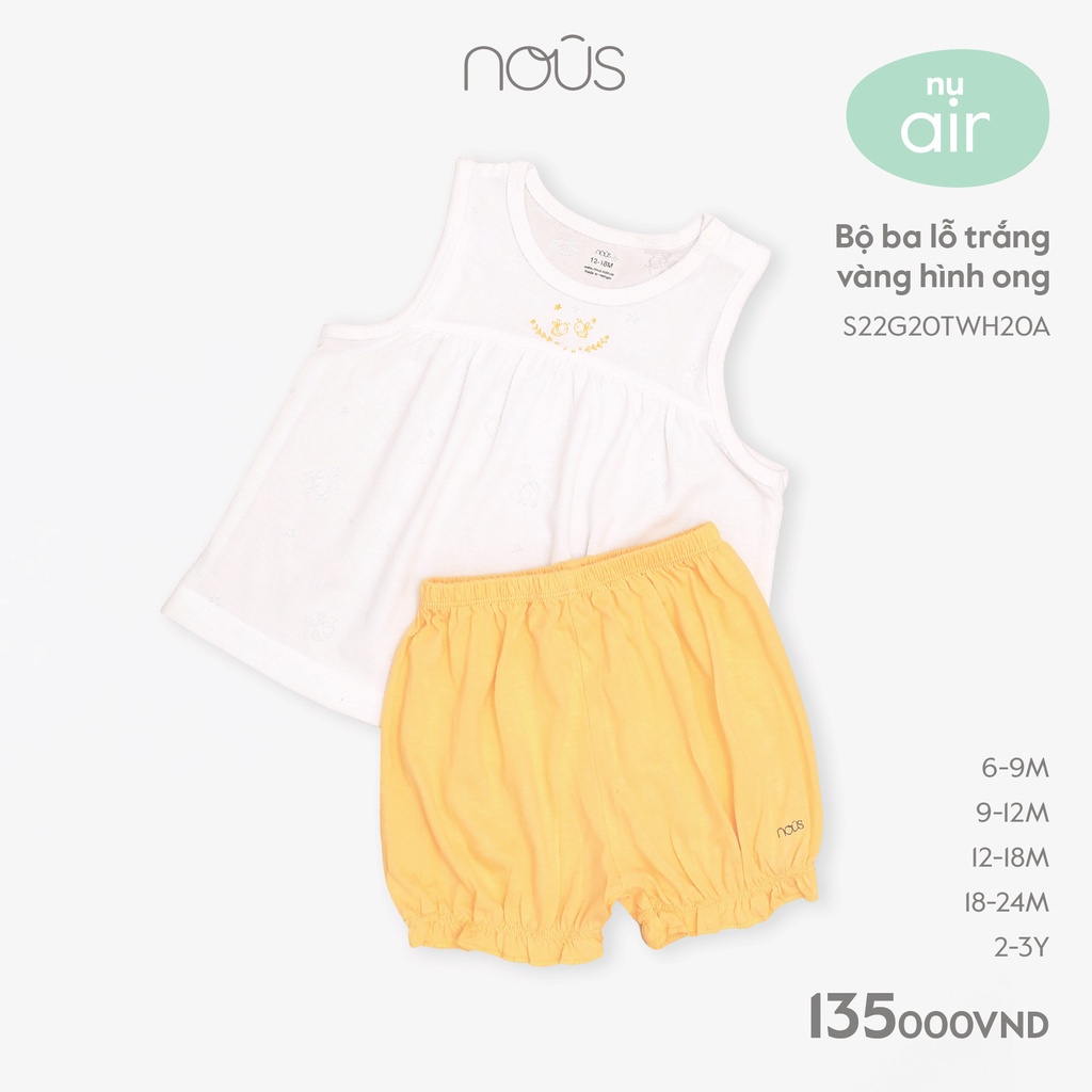 Bộ Ba Lỗ Nous đủ màu Nu Petit, Nu Doux, Nu Air - Bipbipstore - Nous Bình Dương