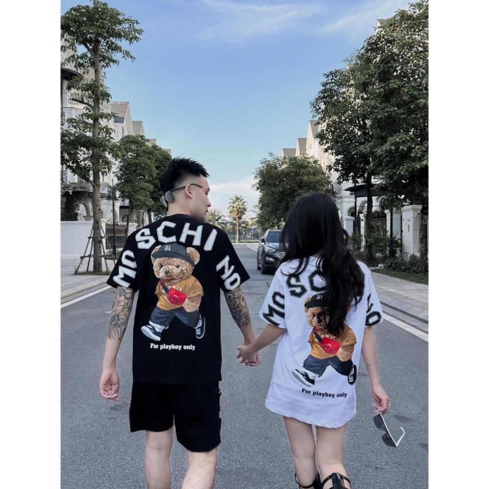 Áo thun Moschino in hình gấu, Áo phông Unisex nam nữ