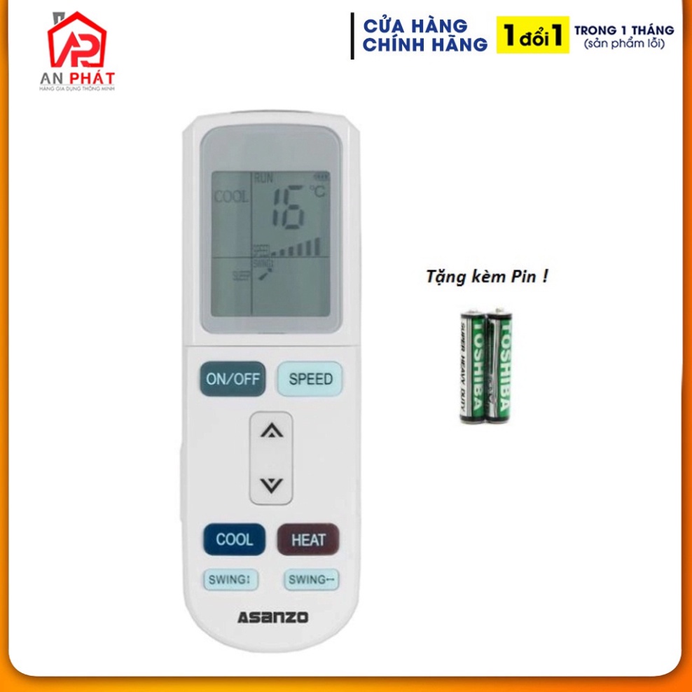 REMOTE ĐIỀU KHIỂN MÁY LẠNH ASANZO ĐỦ LOẠI A  - HÀNG CHÍNH HÃNG BẢO HÀNH 12 THÁNG