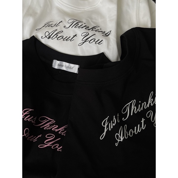 ✿ 𝑨𝒃𝒐𝒖𝒕 𝑩𝒆𝒂 𝑻𝒆𝒆 ✿ Tặng kèm nơ có thể tháo rời. Chữ Trắng/Đen/Hồng.