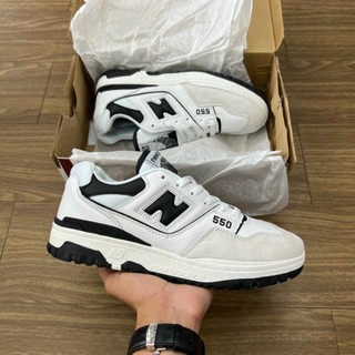 Giày new balance 550 white black, giày nb 550 đen trắng cao cấp cổ thấp siêu hot full box bill
