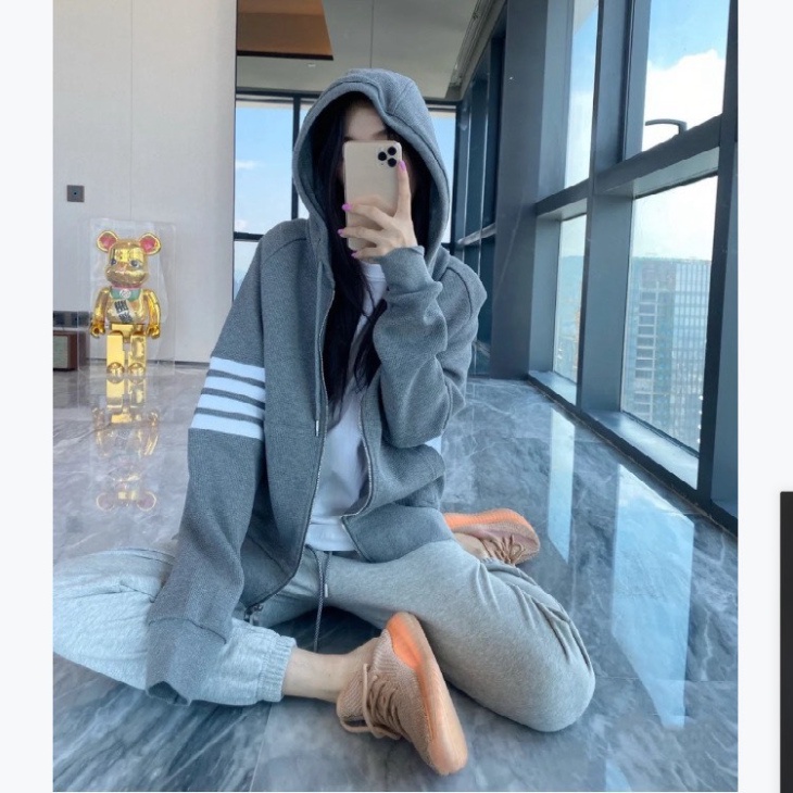 Áo Khoác Hoodie Zip ThomBrown