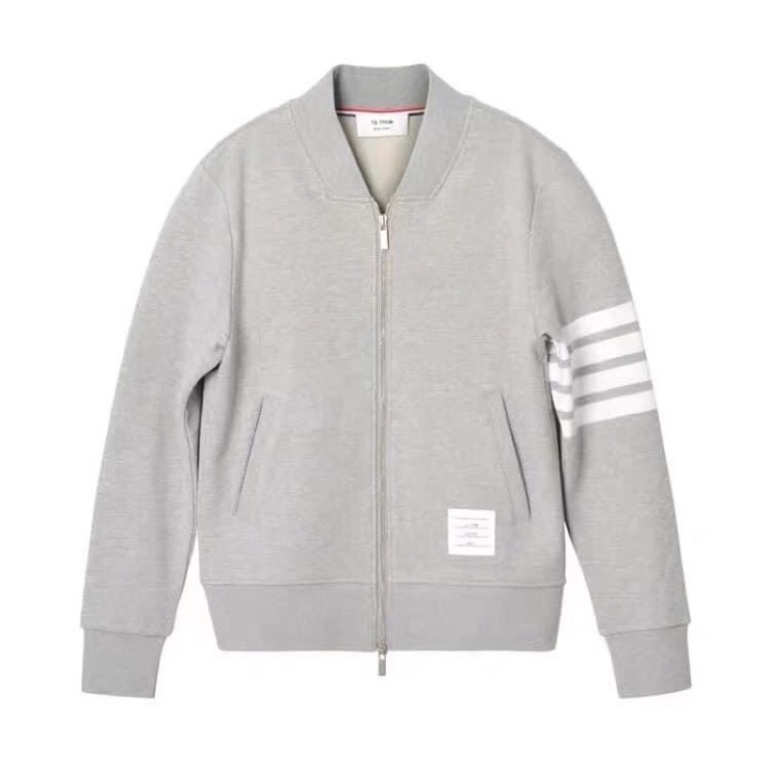 Áo Khoác Sweater Zip Thom brown Vải Chân Cua Cotton - 3 màu