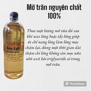(sỉ1lit) Mỡ trăn triệt lông 100% nguyên chất