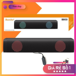 Sg loa vi tính bamba b800 nghe nhạc có led rgb kết nối cổng 3.5mm tiện lợi