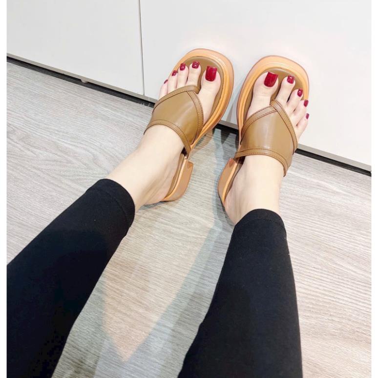 DÉP KẸP BẢNG DA YẾM ĐẾ PU CAO 5 PHÂN MANG ÊM CHÂN