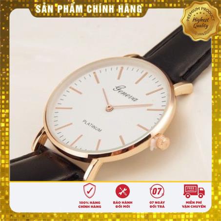 Đồng hồ thời trang nam nữ Geneva cực đẹp, dây da mềm êm tay | BigBuy360 - bigbuy360.vn