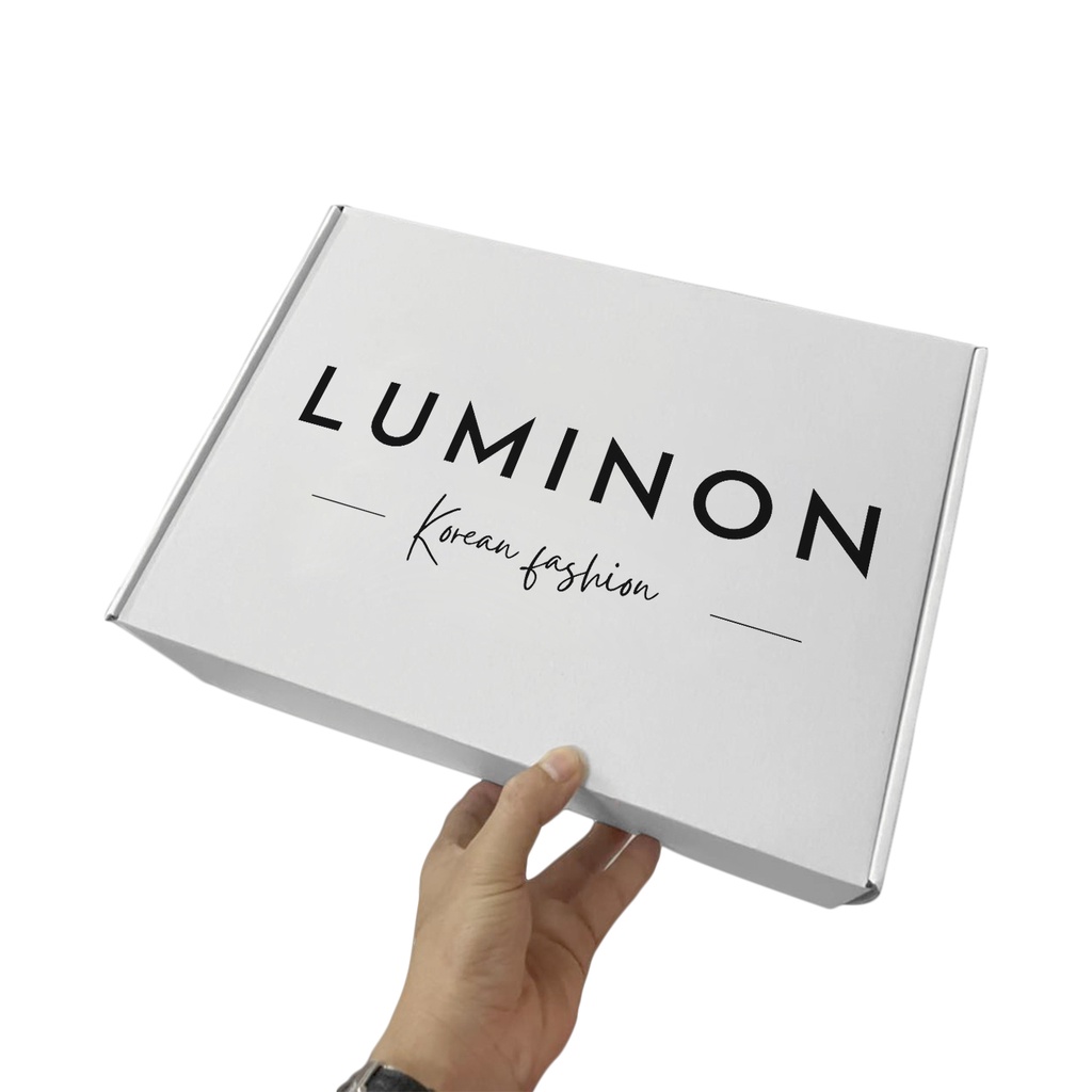 Hộp gói hàng LUMINON chất liệu giấy cao cấp, sang trọng