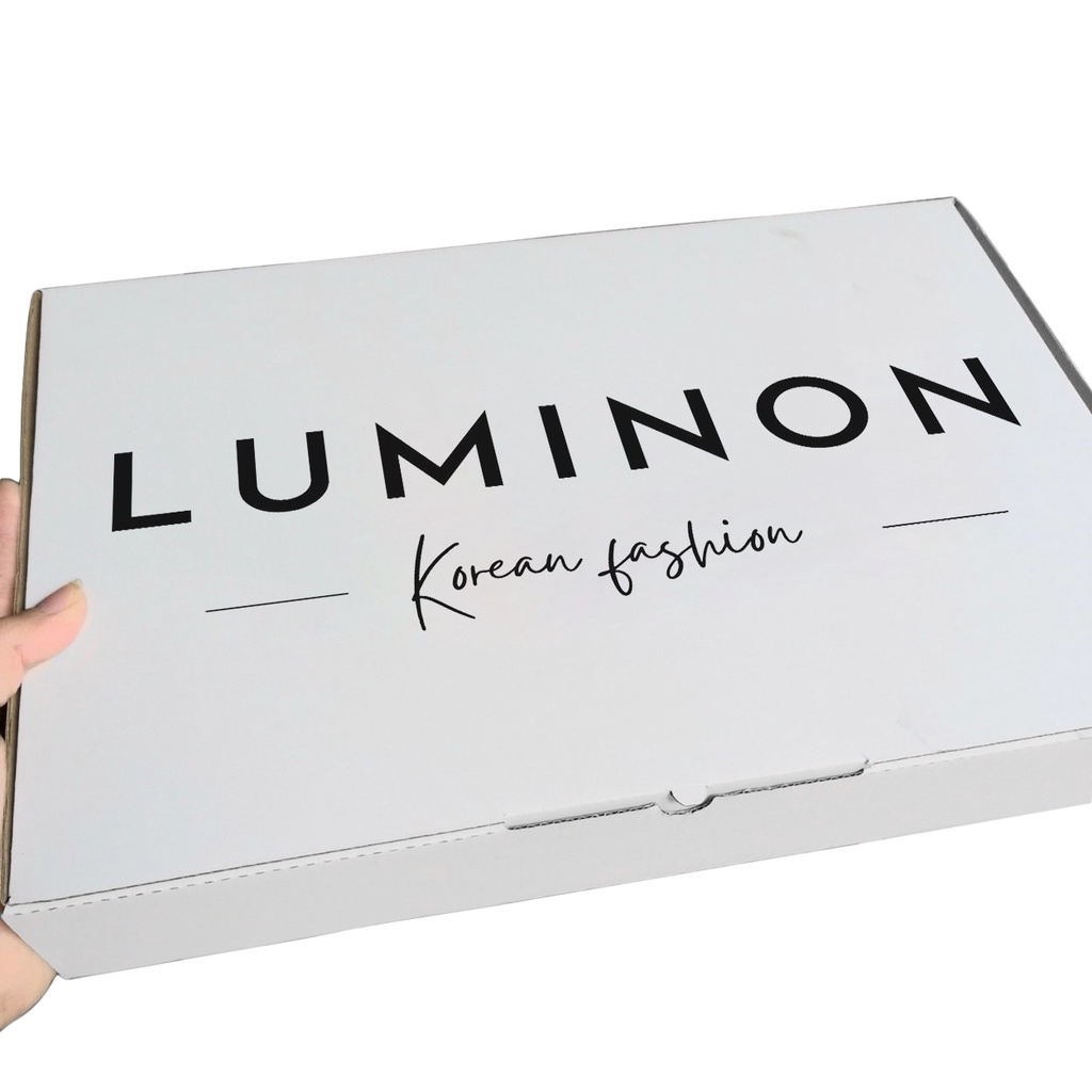 Hộp gói hàng LUMINON chất liệu giấy cao cấp, sang trọng