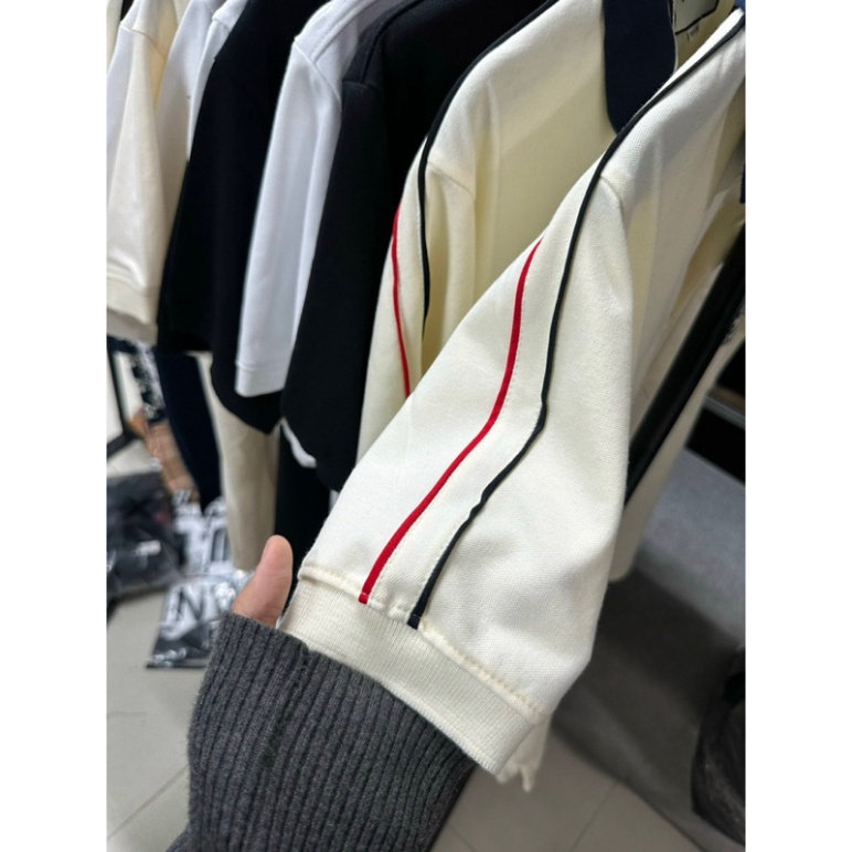 Áo POLO Gucci 1921 Phối Logo túi Viền Sọc Vai Thời thượng