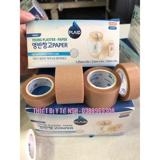 ✅ băng keo cuộn giấy dính y tế màu nâu da plaid hàn quốc 1,25cm 2,5cmx5m băng keo giấy y tế,thẩm mỹ màu nâu màu da plaid