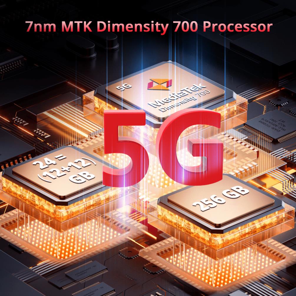 Cubot kingkong star 5g 24gb + 256gb 6,78 "màn hình 2k điện thoại thông minh chắc chắn