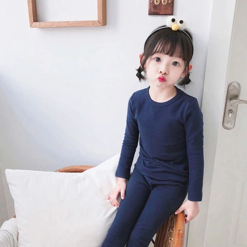 Sz 1-2 xả rẻ - Bộ thun cotton dài tay cho bé trai và gái