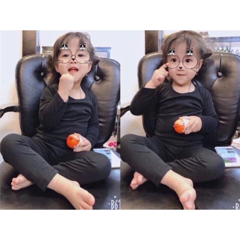 Sz 1-2 xả rẻ - Bộ thun cotton dài tay cho bé trai và gái