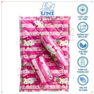 Bộ Gối Nệm 3 Món Cho Bé Đi Mẫu Giáo Mầm Non Cotton Thắng Lợi Từ 2 Đến 5