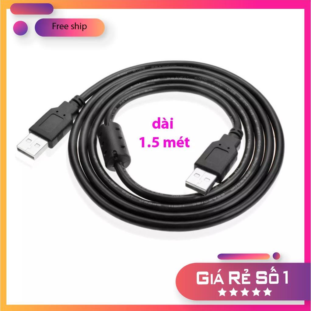 SG Dây cáp USB 2 đầu dương  xịn dài 1,5 mét, USB to USB kết nối máy tính các thiết bị ngoại vi