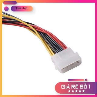 Sg cáp chia nguồn molex ide 4 pin ra 3 sata cho ssd hdd dvd-r - 4pin ide x3 sata 20cm
