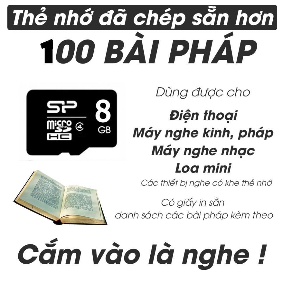Thẻ Nhớ 8G Chép Sẵn Hơn 100 Bài Niệm Phật Kinh Được Chọn Lọc kèm list