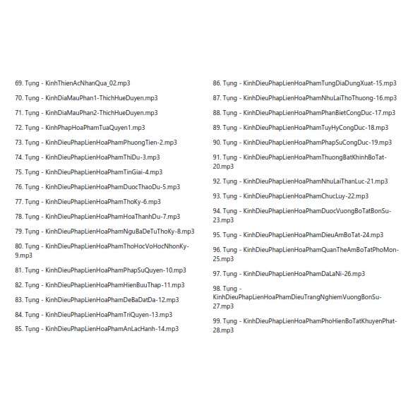 Thẻ Nhớ 8G Chép Sẵn Hơn 100 Bài Niệm Phật Kinh Được Chọn Lọc kèm list