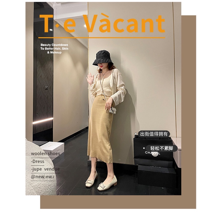 Unky Giày Lười Đế Mềm Gót Thấp Thời Trang Mùa Xuân 2023 Cho Nữ