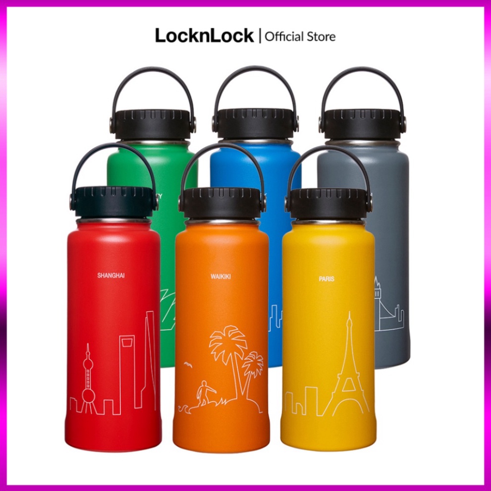 Bình giữ nhiệt Lock&Lock bằng thép không gỉ RigaTumbler 897ml LHC4160  HÀNG CHÍNH HÃNG