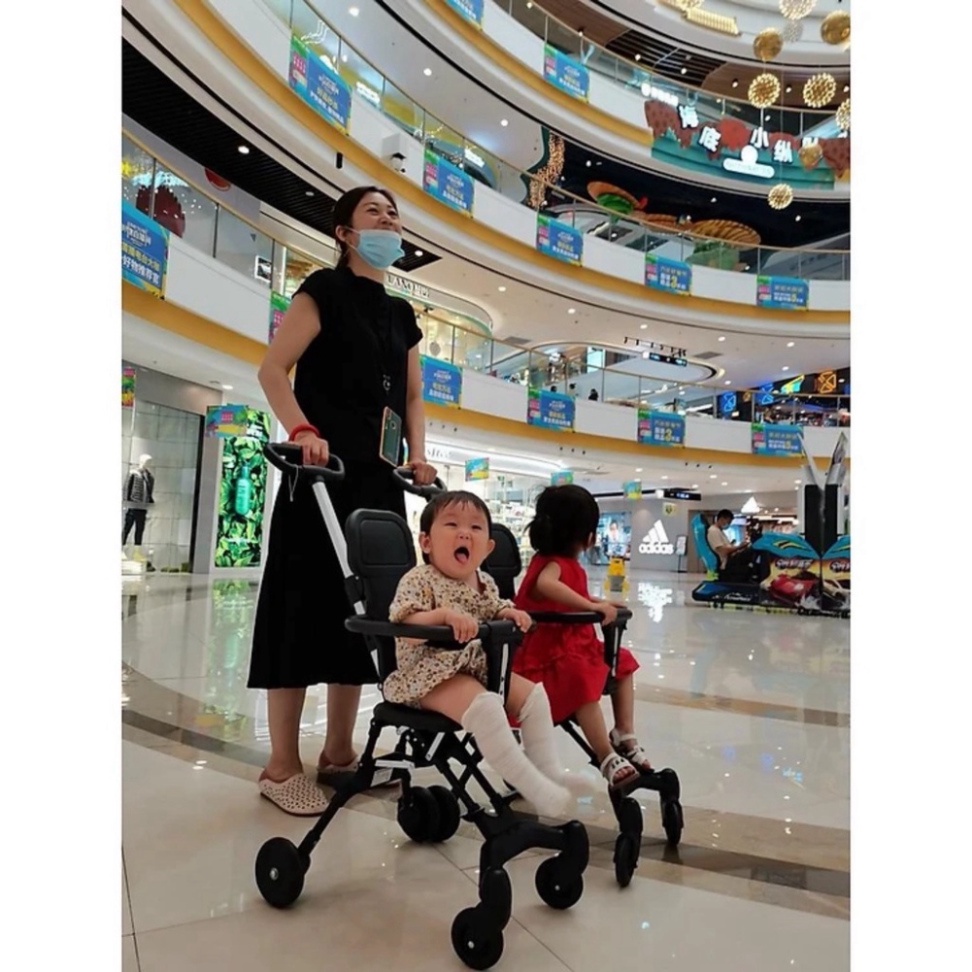 Sản phẩm ⭐️Xe Đẩy Gấp Gọn Cho Bé Yêu, Bé Đi Du Lịch Đi Chơi Siêu Gọn Nhẹ-Cao Cấp cho bé. / .