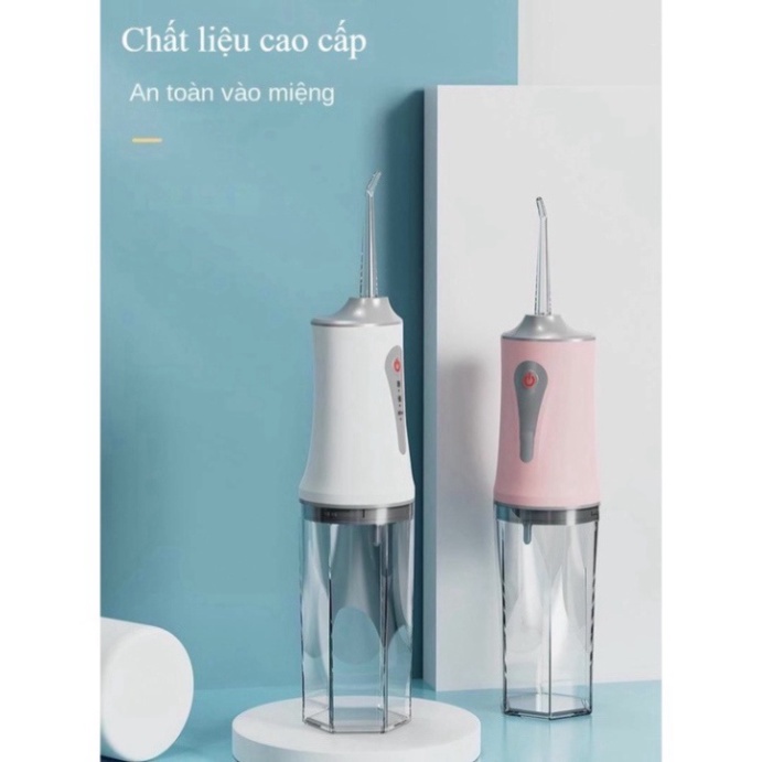 Máy Tăm Nước Cầm Tay Oral Irrigator - Tăm Nước Vệ Sinh Răng Miệng Hàng Chính Hãng