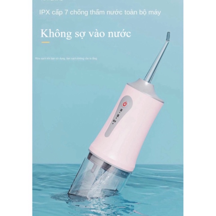 Máy Tăm Nước Cầm Tay Oral Irrigator - Tăm Nước Vệ Sinh Răng Miệng Hàng Chính Hãng