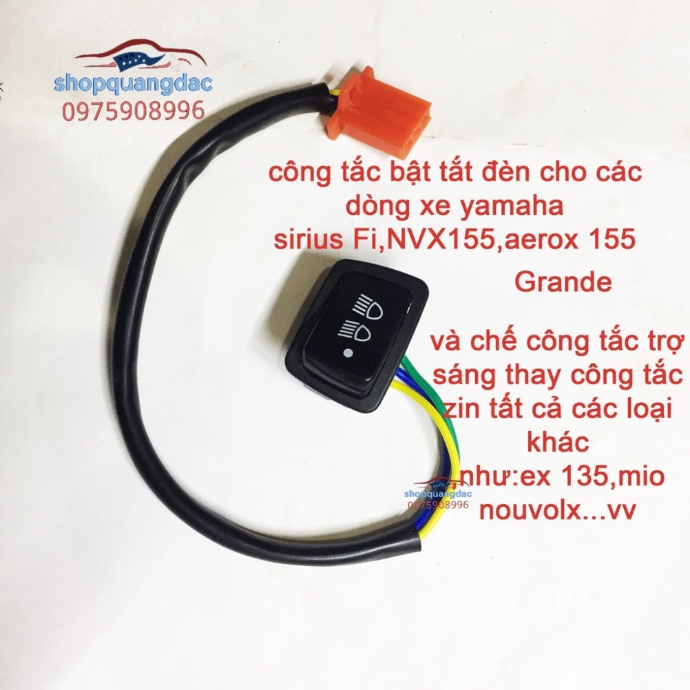 Công tắc tắt đèn cho Xe YAMAHA đời mới không tắt được đèn ban ngày