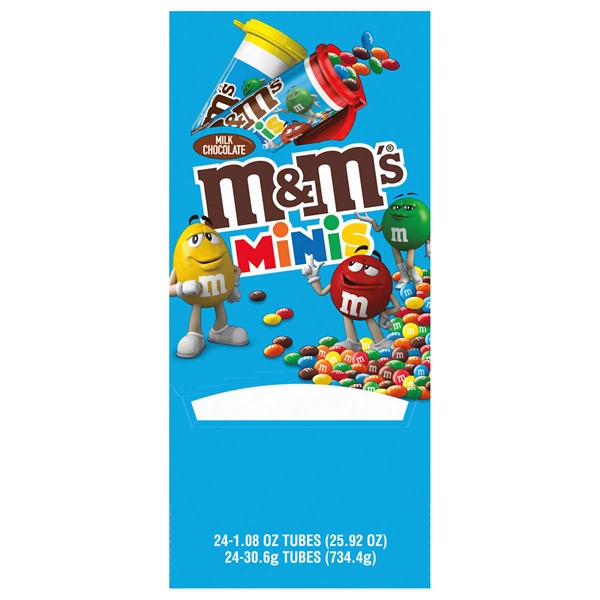 Kẹo Socola M&M Minis Milk Chocolate Candy Tubes Hàng Mỹ date 2/2024