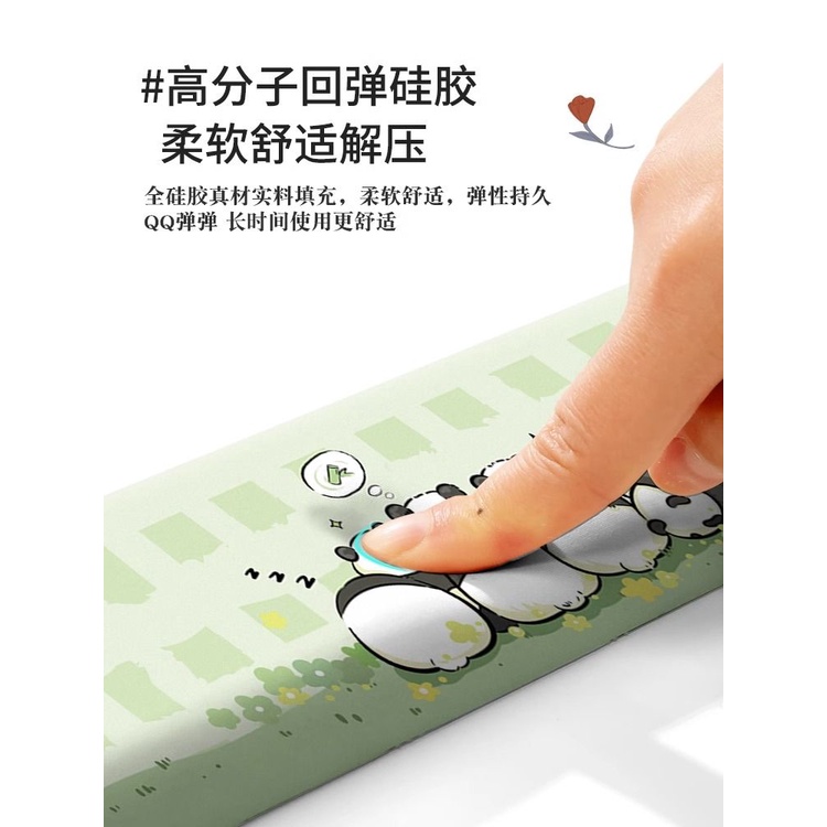 Miếng Lót Chuột Máy Tính Có Đệm Cổ Tay Bằng Silicon Hoạt Hình Dễ Thương