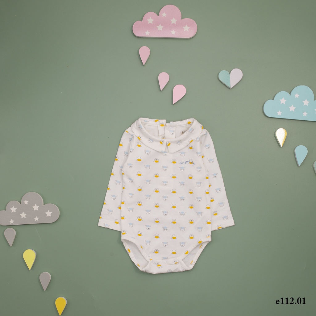 Áo dài tay cho bé đến 12 tháng cân nặng từ 9.5-11kg chất liệu mềm mịn kiểu dáng dễ thương thời trang COLORISTA