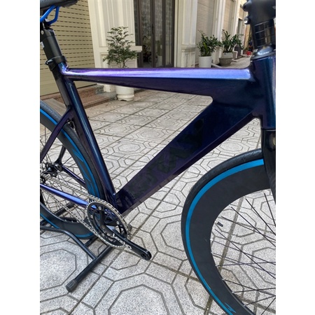 Xe Gray F15 Xanh Đổi màu Vành 7cm Đùi LEGEND 46T - Fixed gear