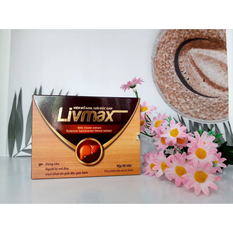 Viên uống giải độc gan LIVMAX, hộp 60 viên