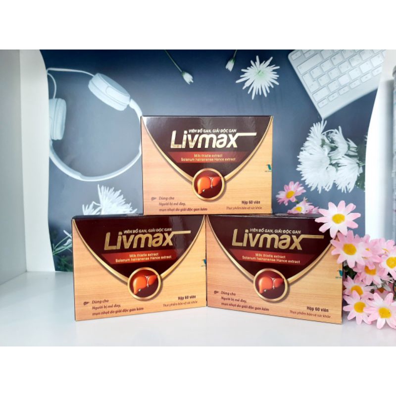 Viên uống giải độc gan LIVMAX, hộp 60 viên