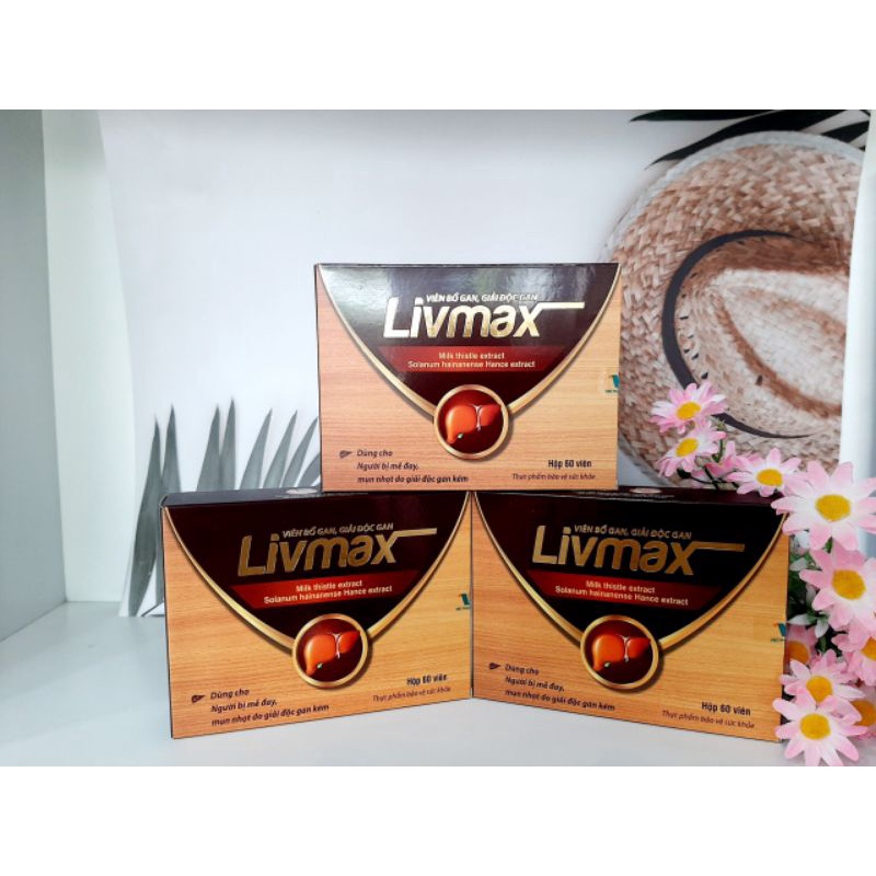Viên uống giải độc gan LIVMAX, hộp 60 viên