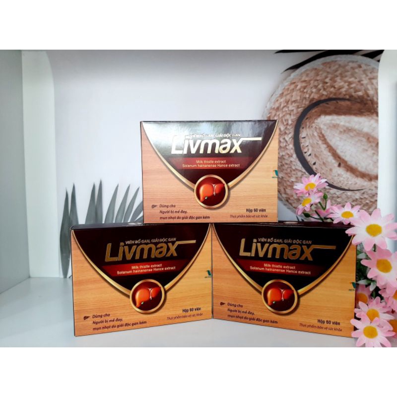Viên uống giải độc gan LIVMAX, hộp 60 viên