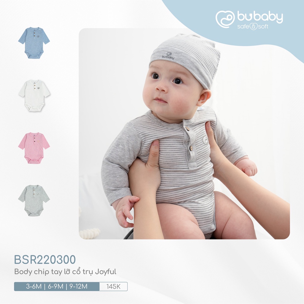 Bodychip Sơ Sinh Tay Lỡ Cổ Trụ Joyful Đủ Màu Bu Baby Bình Dương