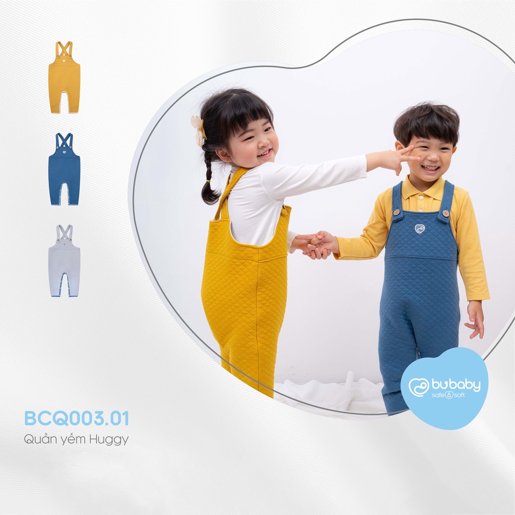 Quần Yếm Kyomi Huggy Bé Trai, Bé Gái Đủ Màu - Bu Baby Bình Dương