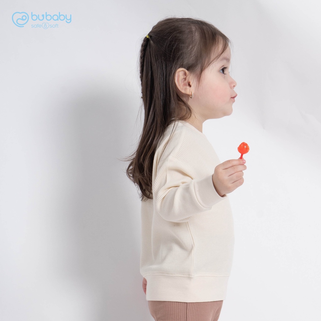 Áo Dài Tay Cổ Tròn Đủ Màu Bé Trai, Bé Gái Từ 6 Tháng Đến 3 Tuổi) Waffle Bu Bình Dương