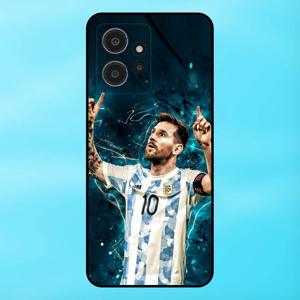 Ốp lưng điện thoại Redmi Note 12 4G viền đen Lionel Messi Barcelona PSG