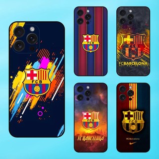 Ốp lưng điện thoại iPhone 15 Pro Max viền đen Barcelona Barca