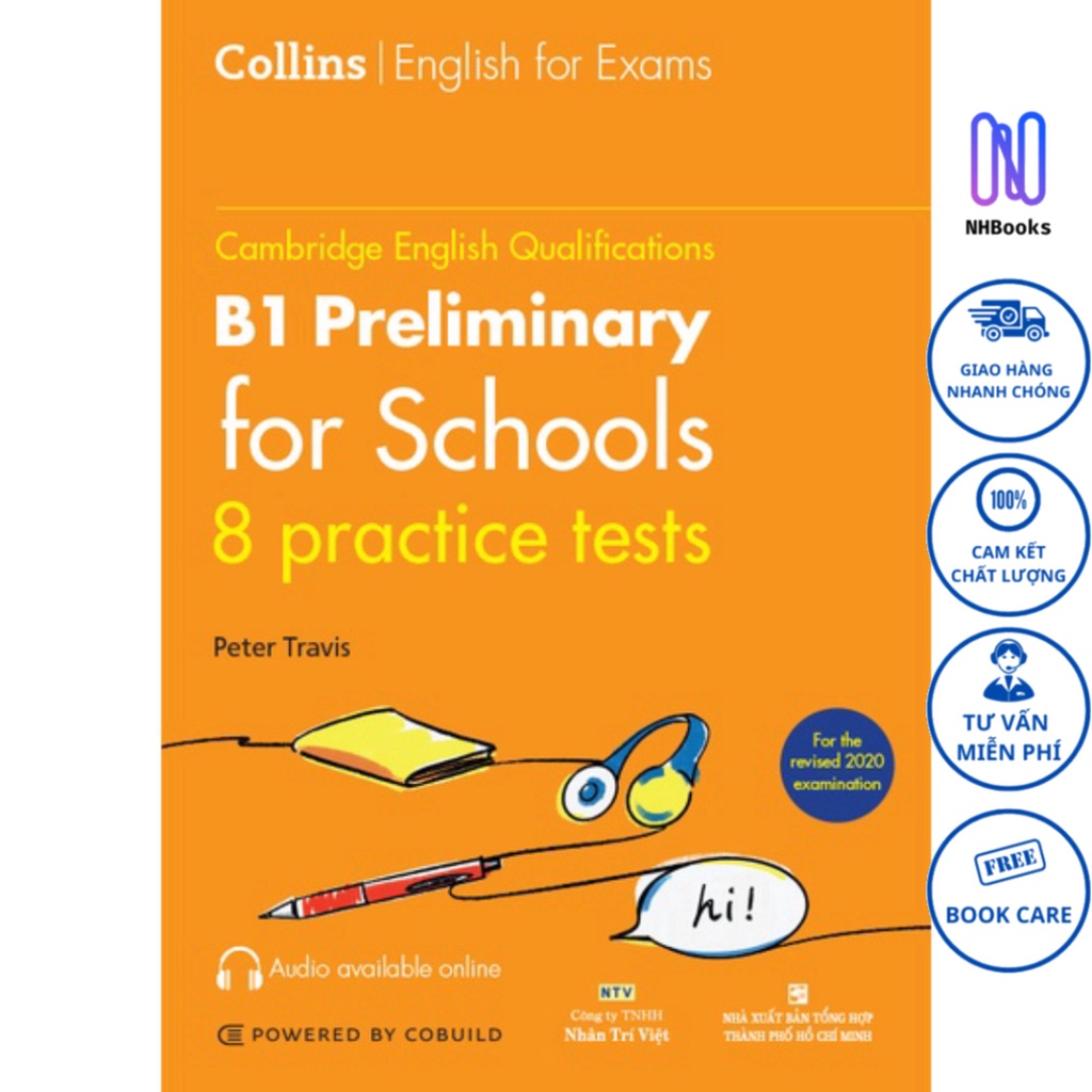 Sách - B1 Preliminary For Schools 8 Practice Tests - NHBOOK - NTV