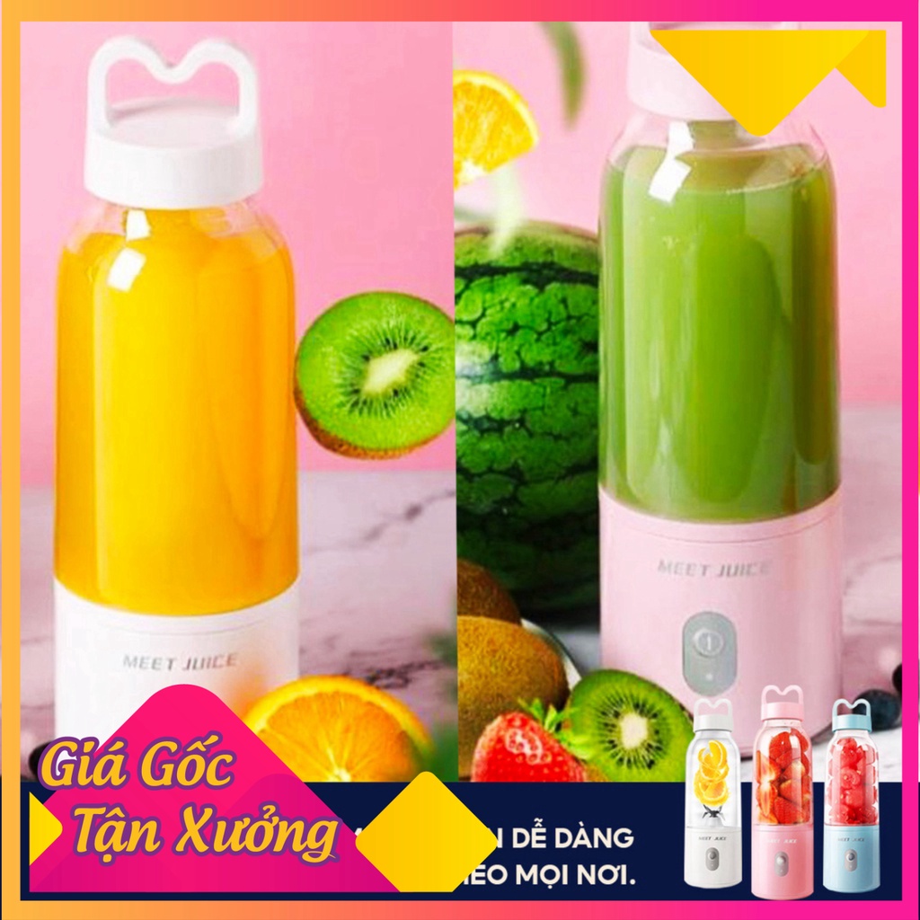 Máy Xay Sinh Tố Cầm Tay Meet Juice 500ml chính hãng