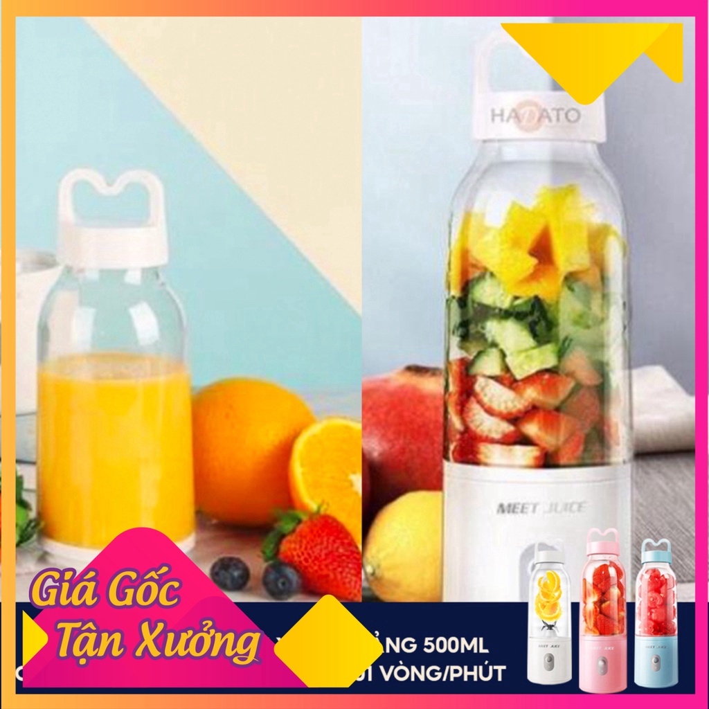 Máy Xay Sinh Tố Cầm Tay Meet Juice 500ml chính hãng