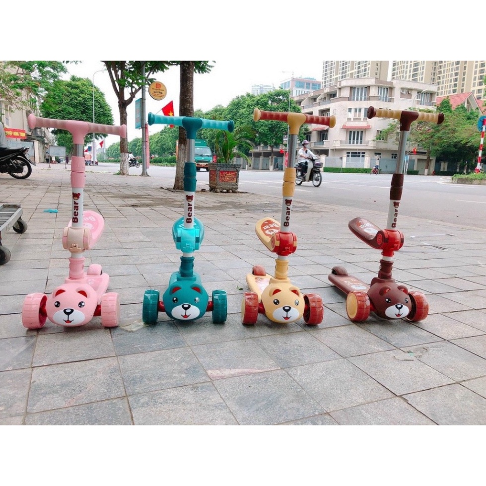 ⭐️XE TRƯỢT SCOTTER KIÊM XE CHÒI CHÂN PHÁT NHẠC CÓ GHẾ NGỒI CHO BÉ .